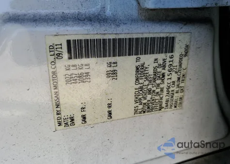 2012 Nissan Altima 3.5 Sr из США, поврежденный, VIN 1N4BL2AP6CC156916